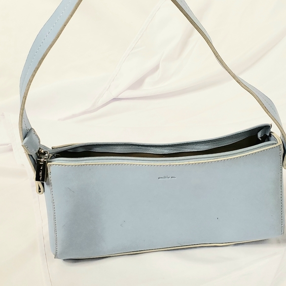 Emilie M. Women's Blue Shoulder Bag - Picture 2 of 11